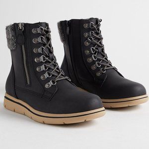 Laceup Sweater Ankle Bootie (WW) NWOT